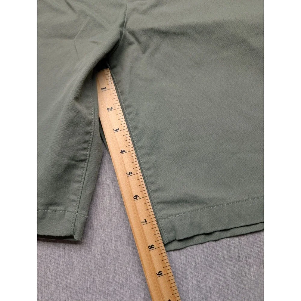 English Laundry Mens Chino Shorts Olive Green Stretch Flat Front Size 36